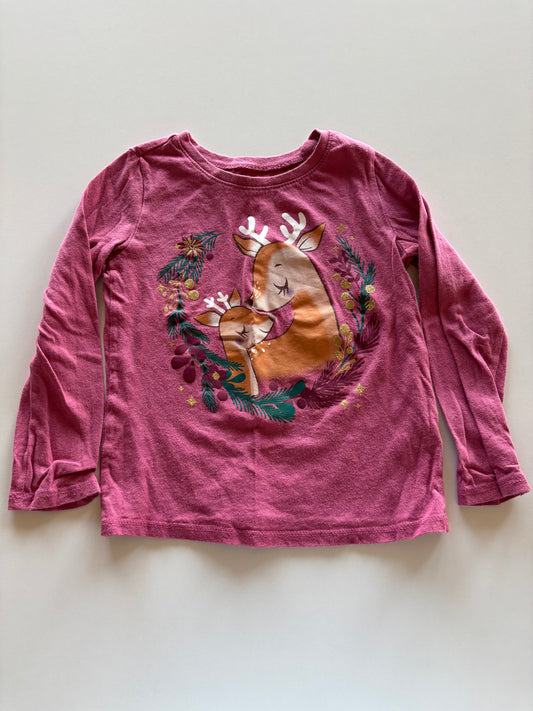 Pink Deer Wreath Shirt