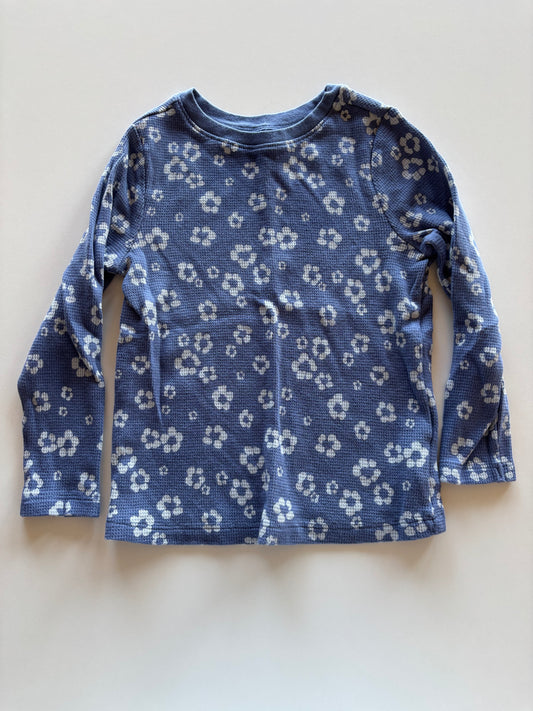 Blue Flower Waffle Shirt