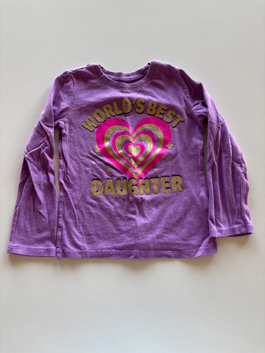 Purple World's Best Daughter Shirt