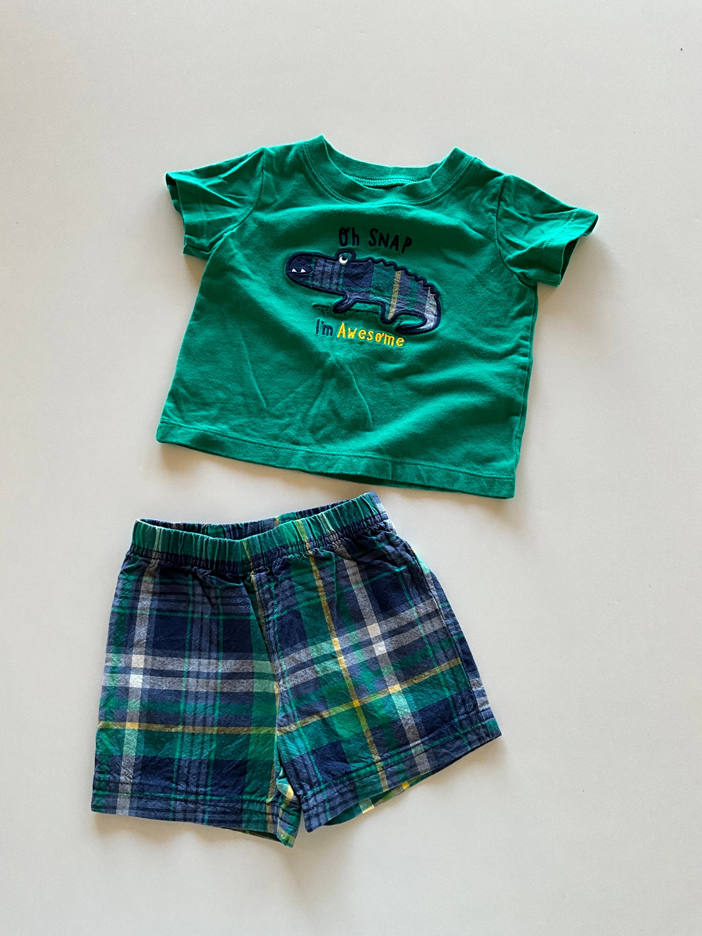 2pc Plaid Alligator Set