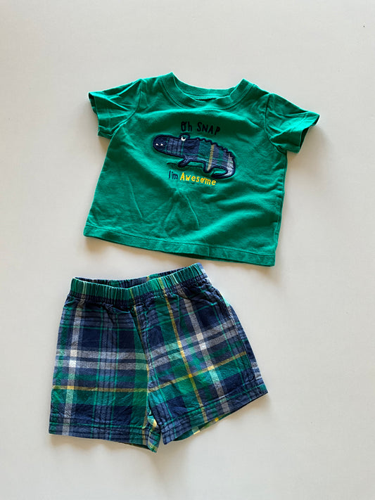 2pc Plaid Alligator Set
