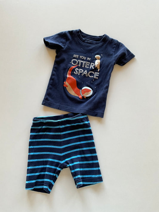 2pc Space Otter Pajamas