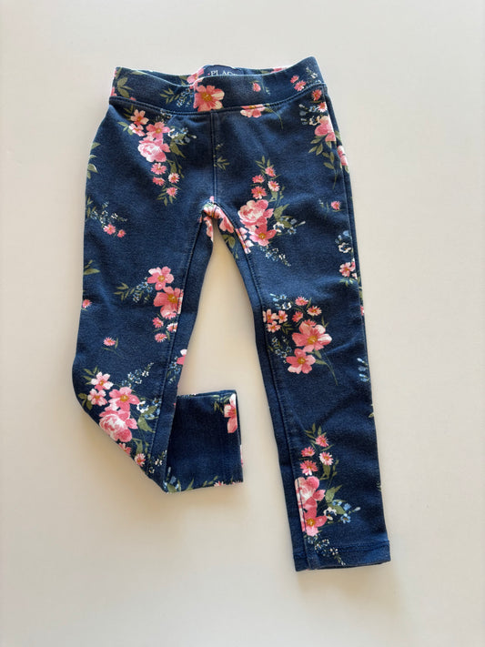 Blue Floral Pants