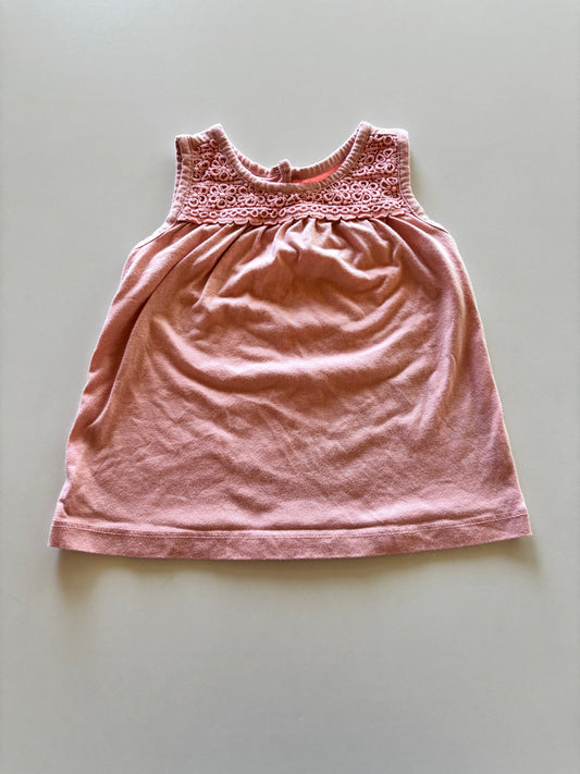 Pink Lace Top Tank