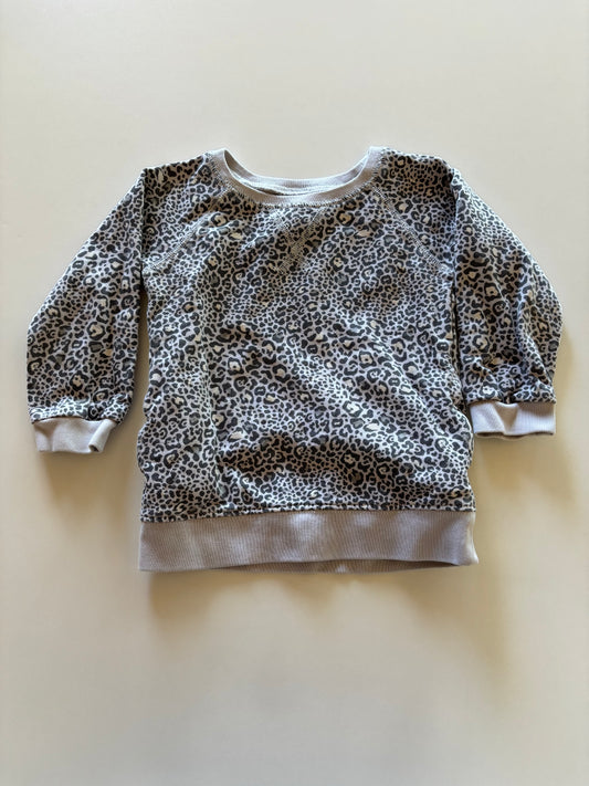 Grey Leopard Crewneck