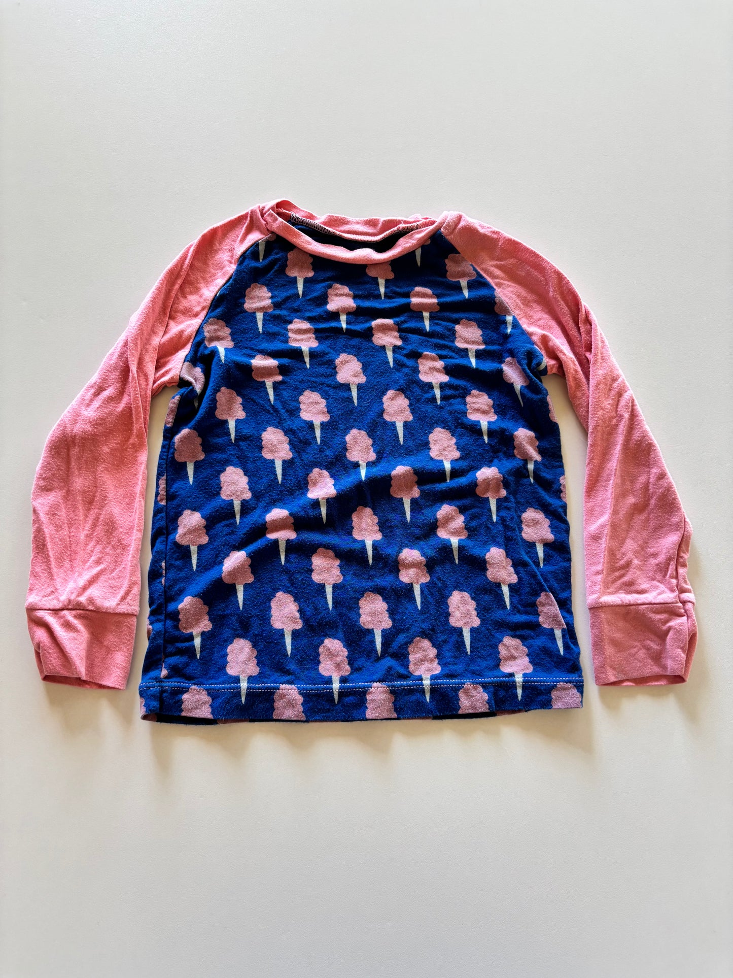 Pink & Blue Ice Cream Raglan Shirt