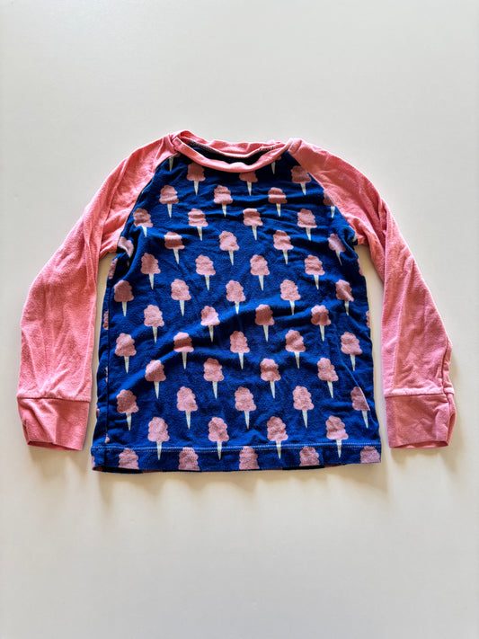 Pink & Blue Ice Cream Raglan Shirt
