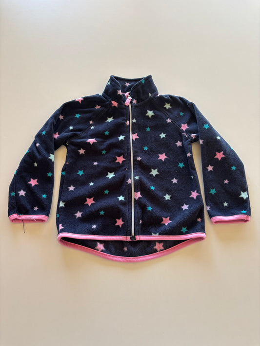 Navy Star Fleece Zip Up