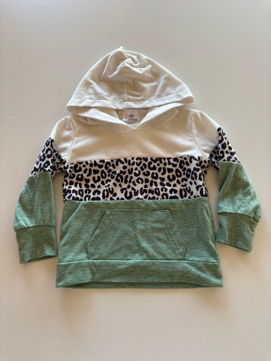 Leopard Colourblock Hoodie