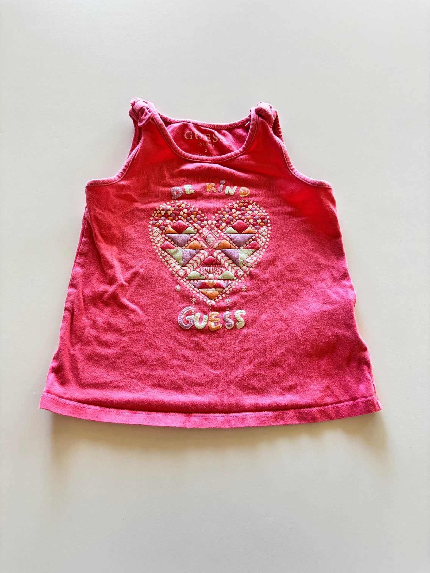 Pink Be Kind Heart Tank