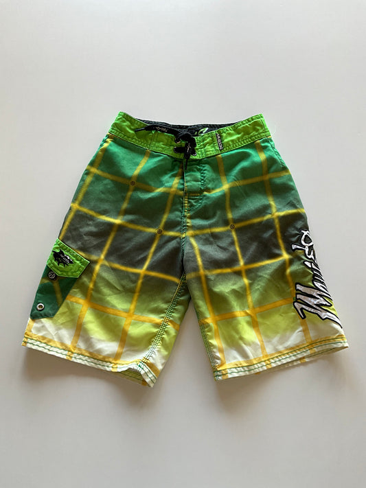 Green & Yellow Board Shorts