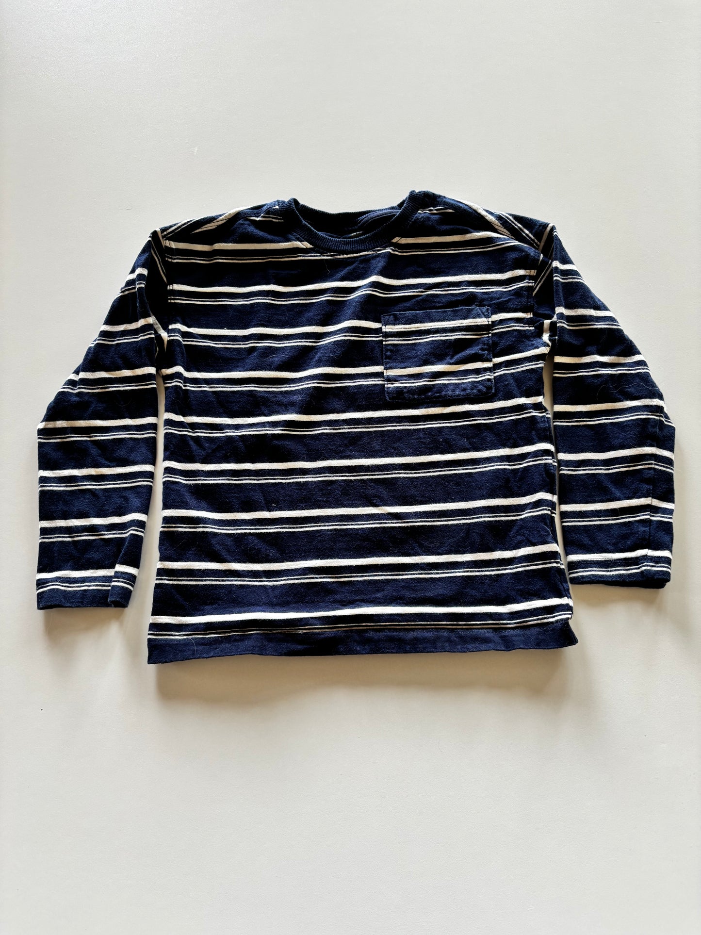 Navy Striped Pocket Shirt