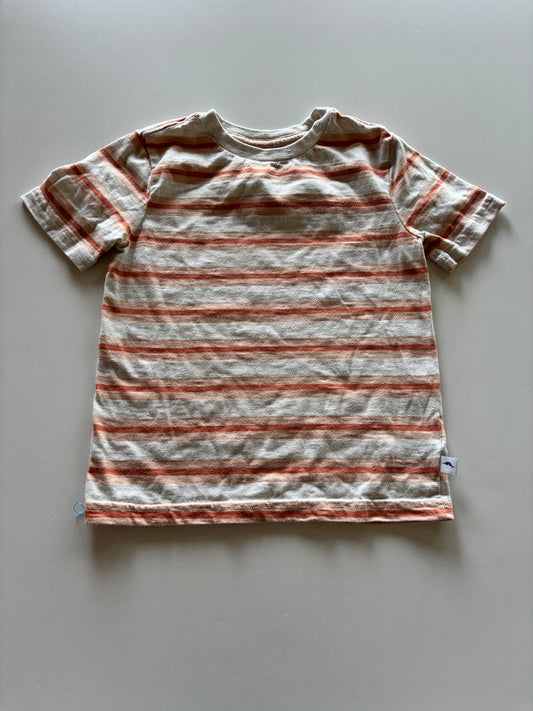Orange Striped Tee