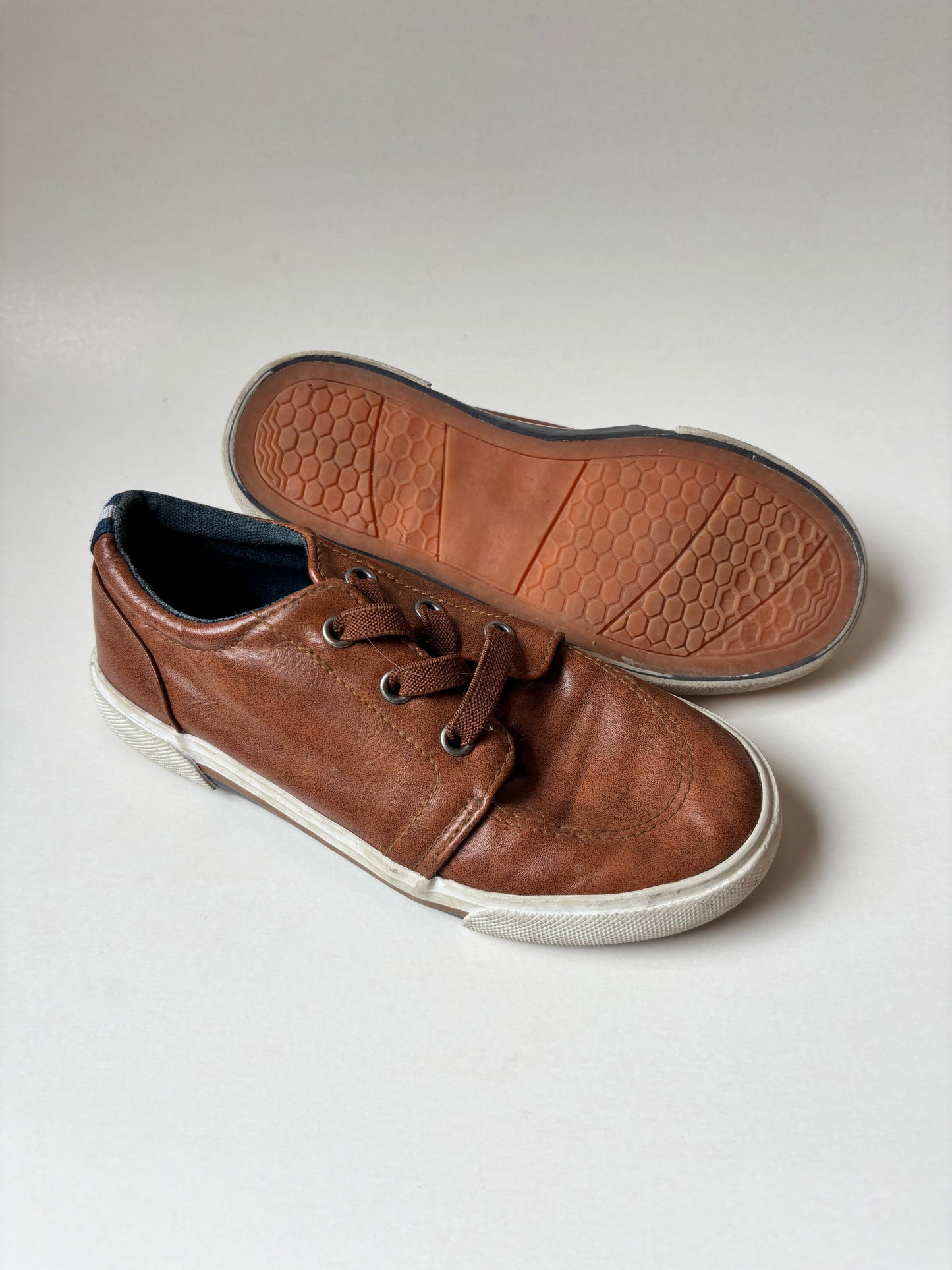 Brown Pull On Shoes