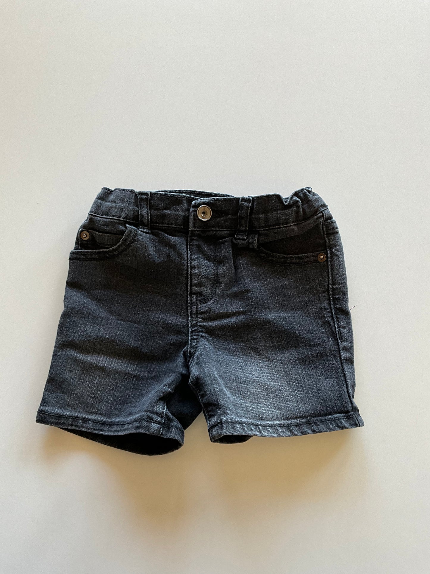 Black Denim Shorts