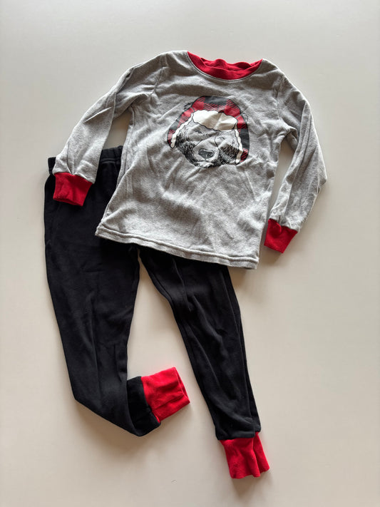 2pc Bear in Toque Pajamas