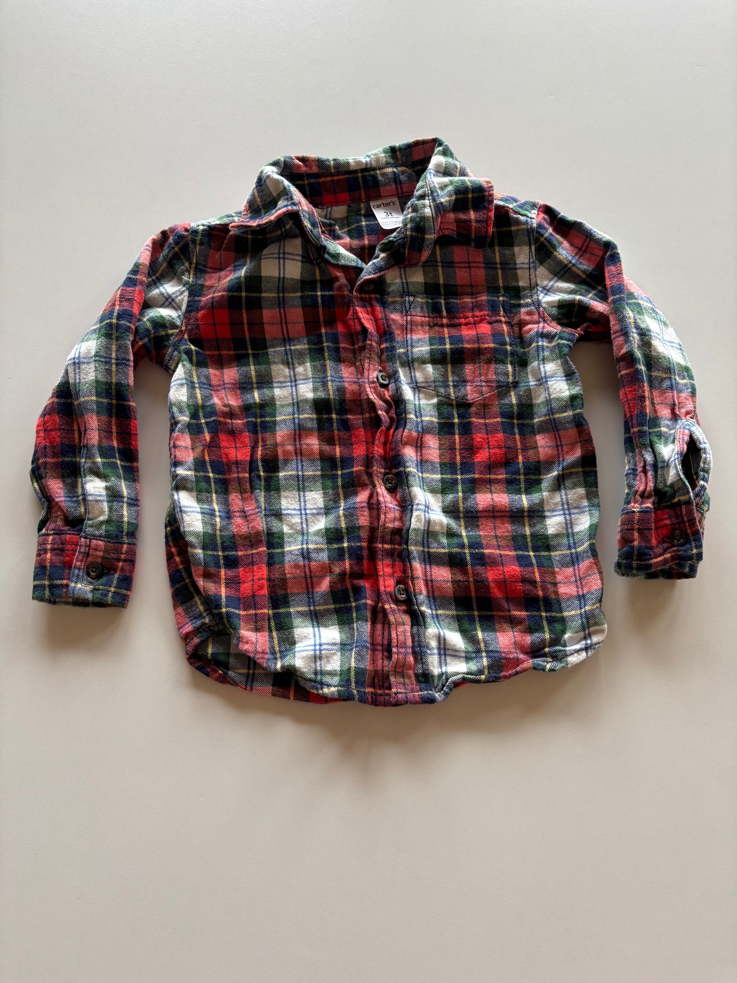 Colourful Plaid Flannel Shirt