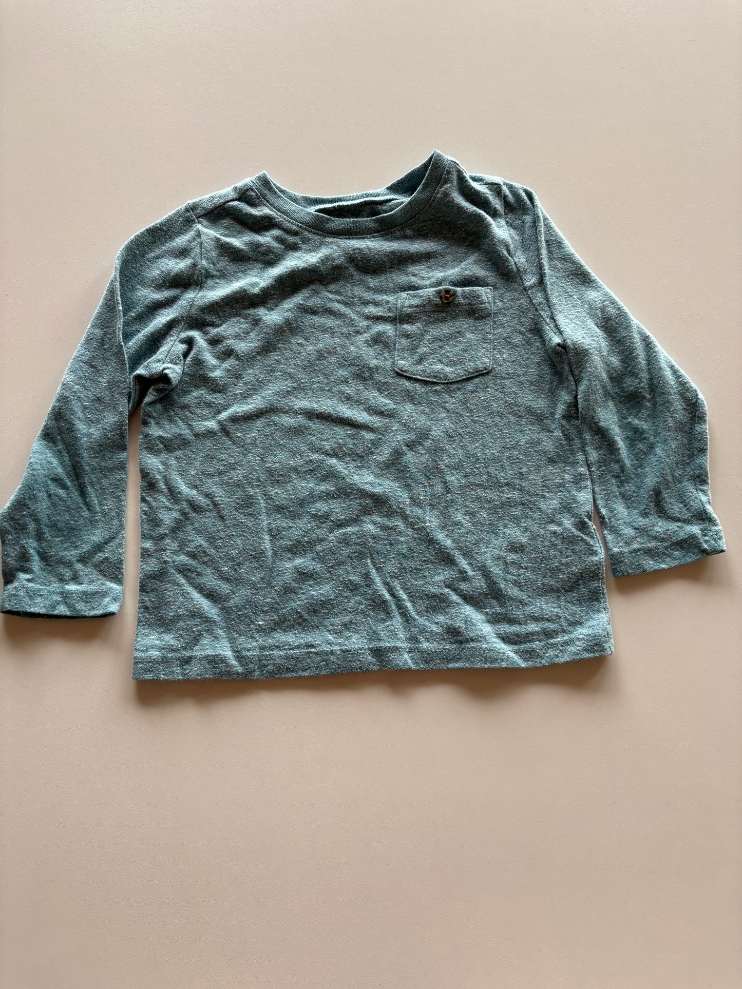 Greenish Blue Pocket Shirt