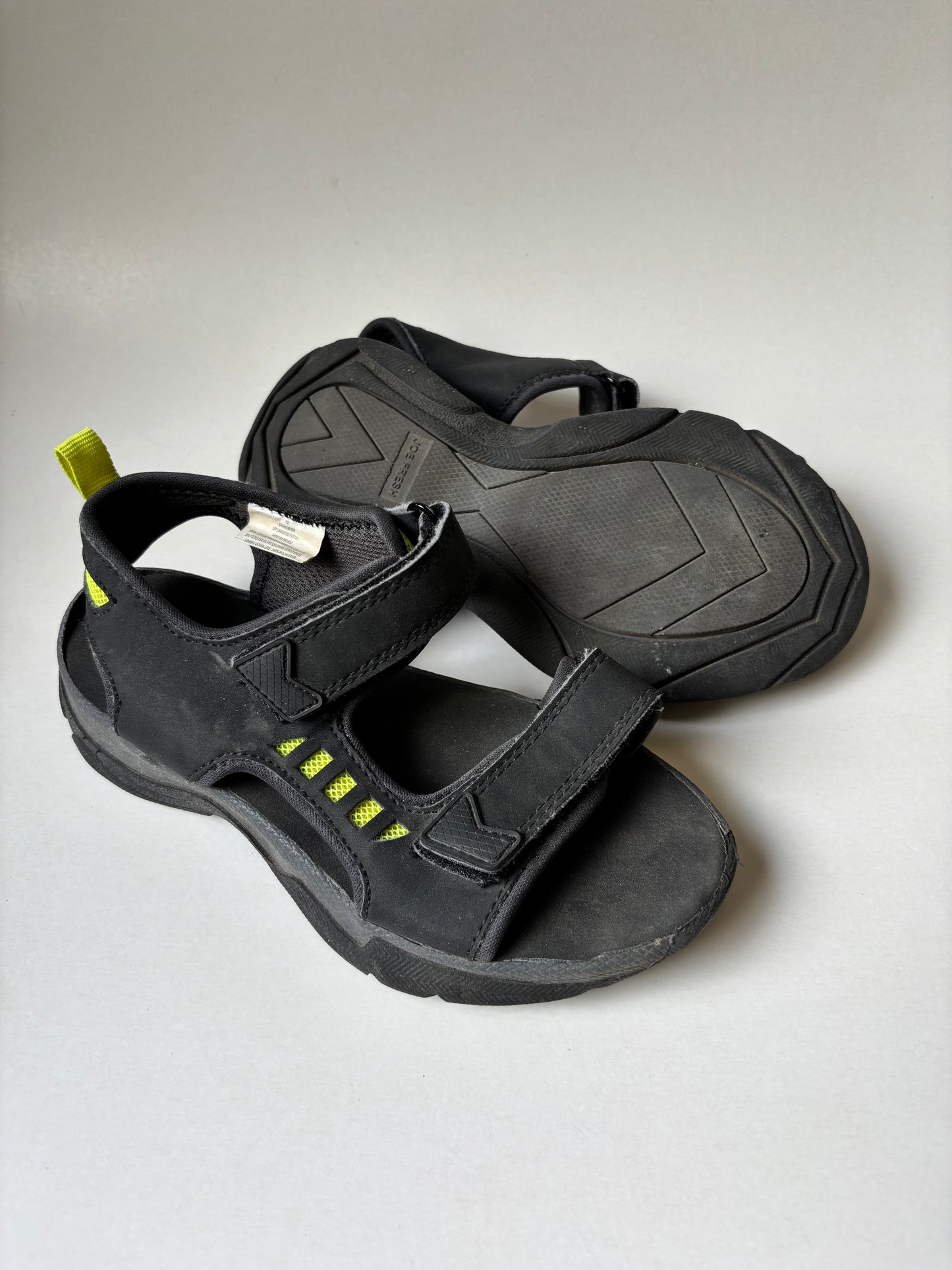 Black & Yellow Sandals