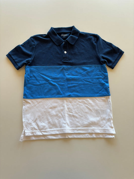 NWOT Blue Colourblock Polo Tee