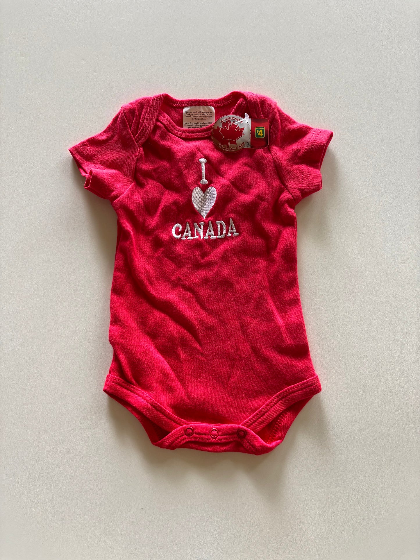 BNWT Red Canada Onesie