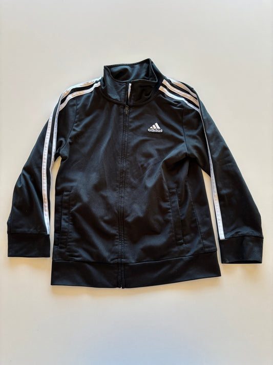 Black & White Adidas Zip Up Sweater