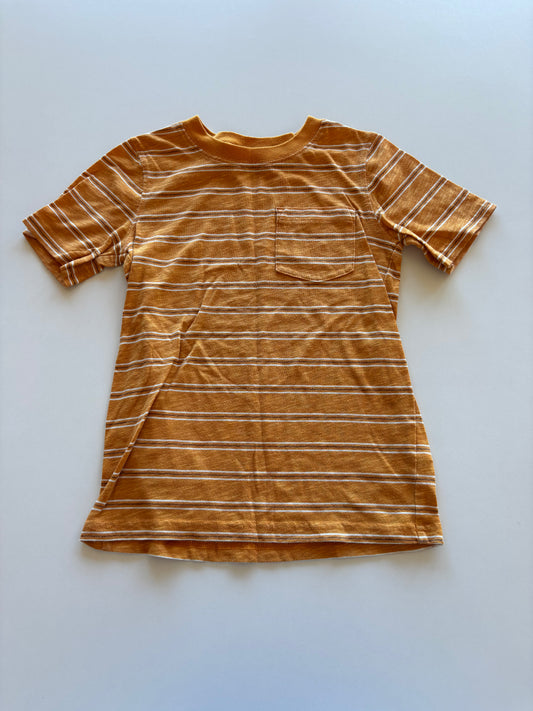 Yellow Striped Pocket Tee