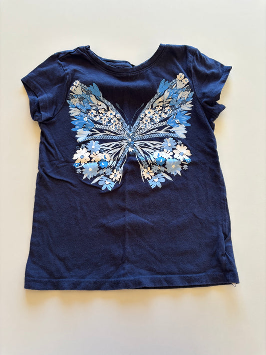 Navy Floral Butterfly Tee