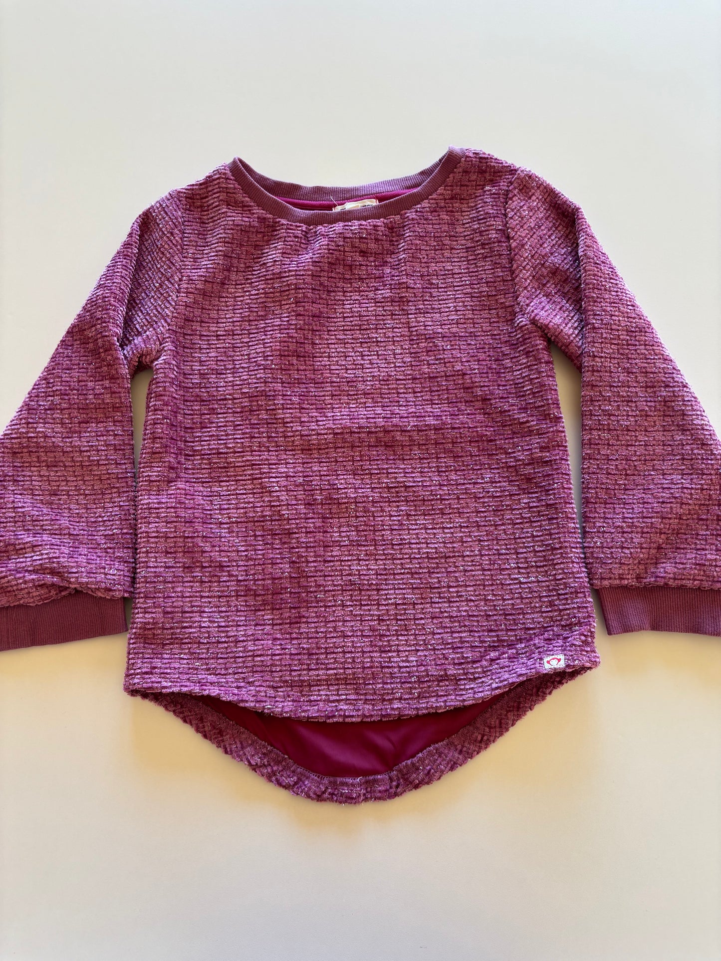 Pink & Purple Sparkly Tunic Sweater