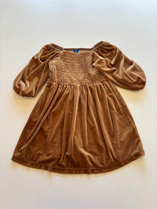 Brown Velour Dress
