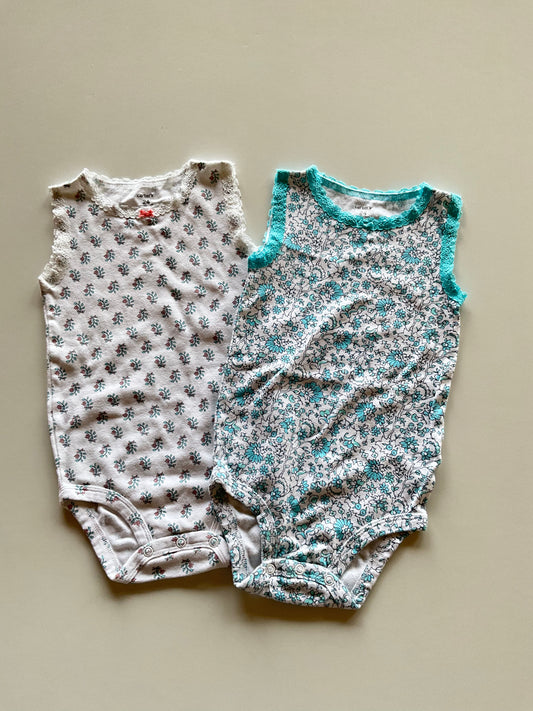 2 Lace Onesie Tanks