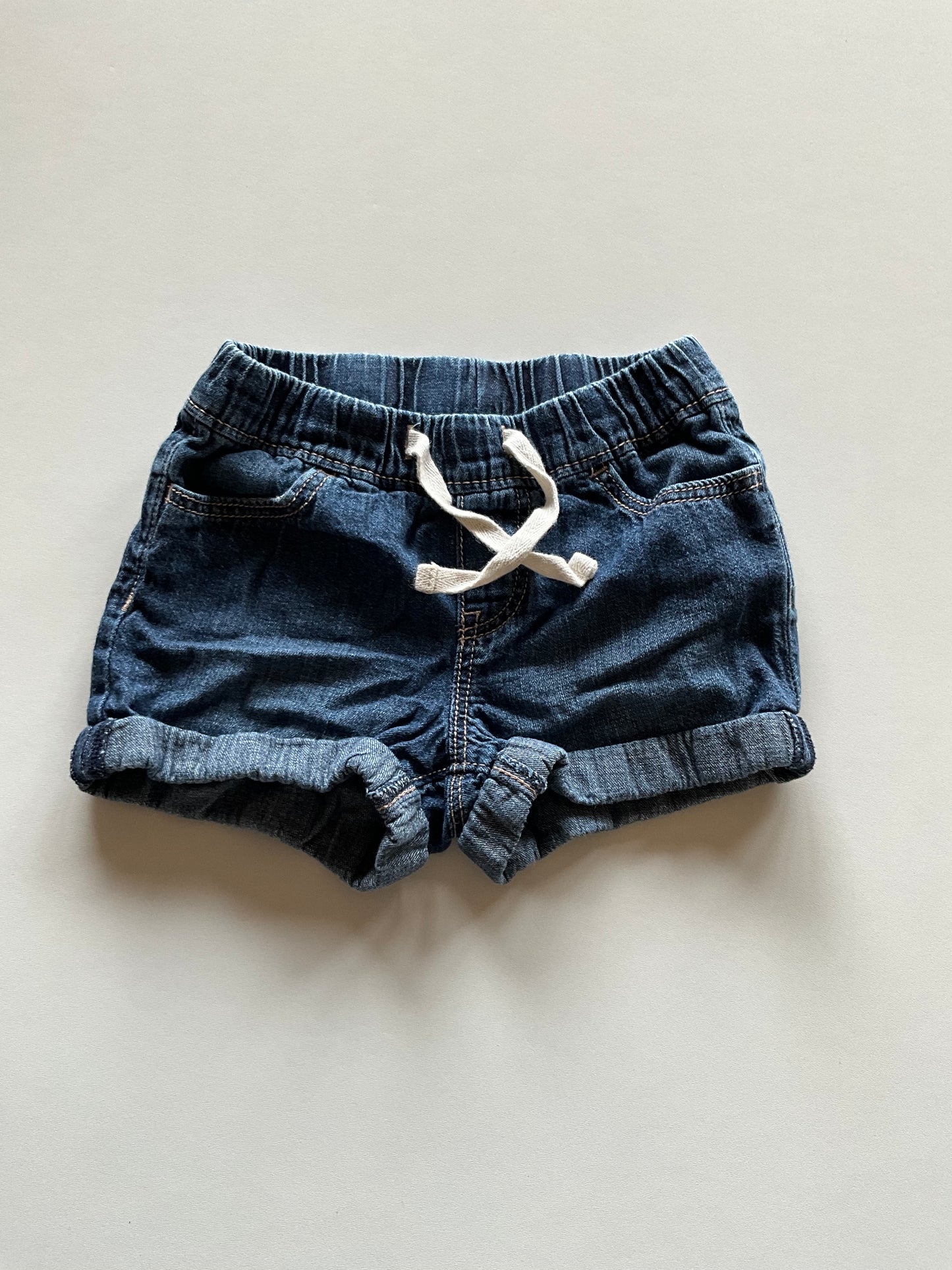 Dark Chambray Shorts