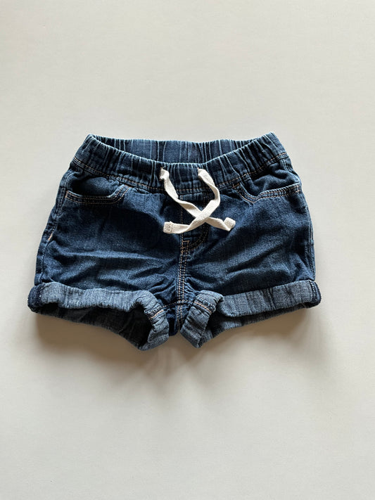 Dark Chambray Shorts