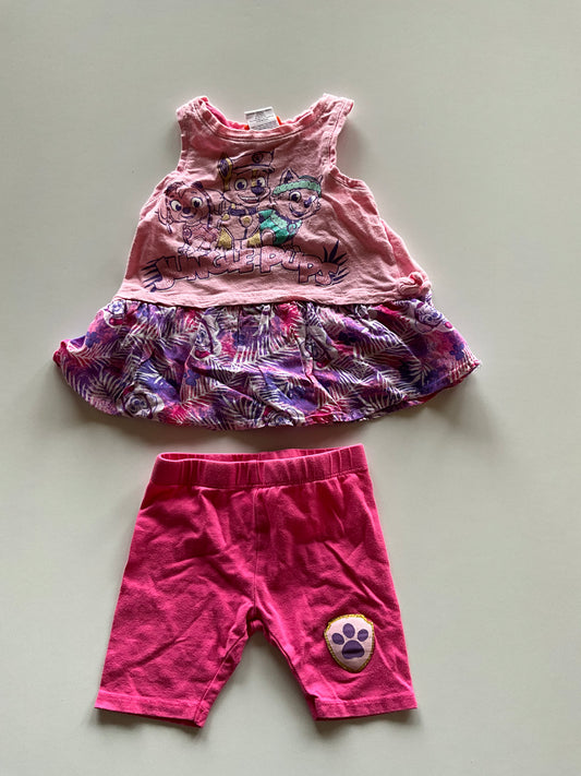 2pc Pink & Purple Paw Patrol Set