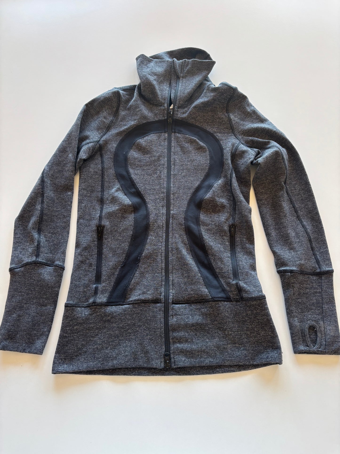 Grey Melange Lululemon Zip Up