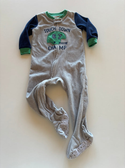 Grey Fleece Football Sleeper