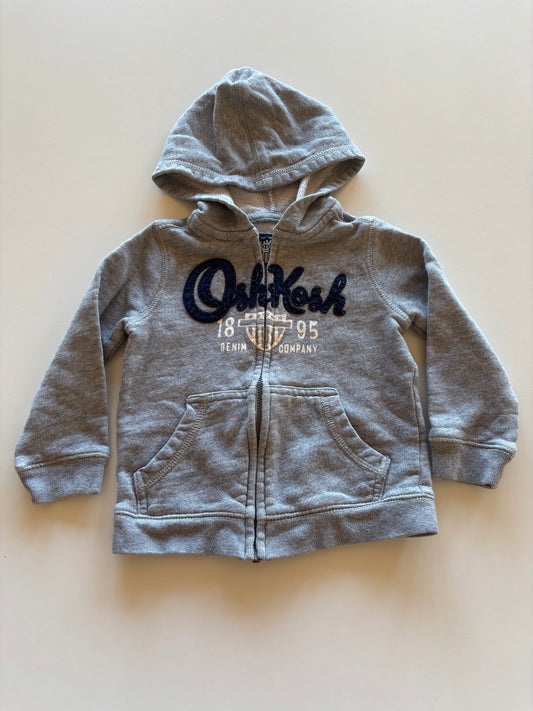 Grey OshKosh Zip Up Hoodie