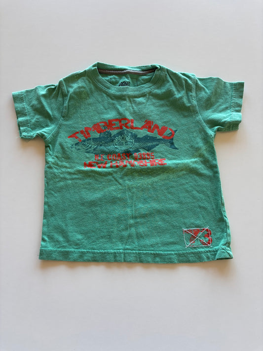 Green Timberland Fish Tee