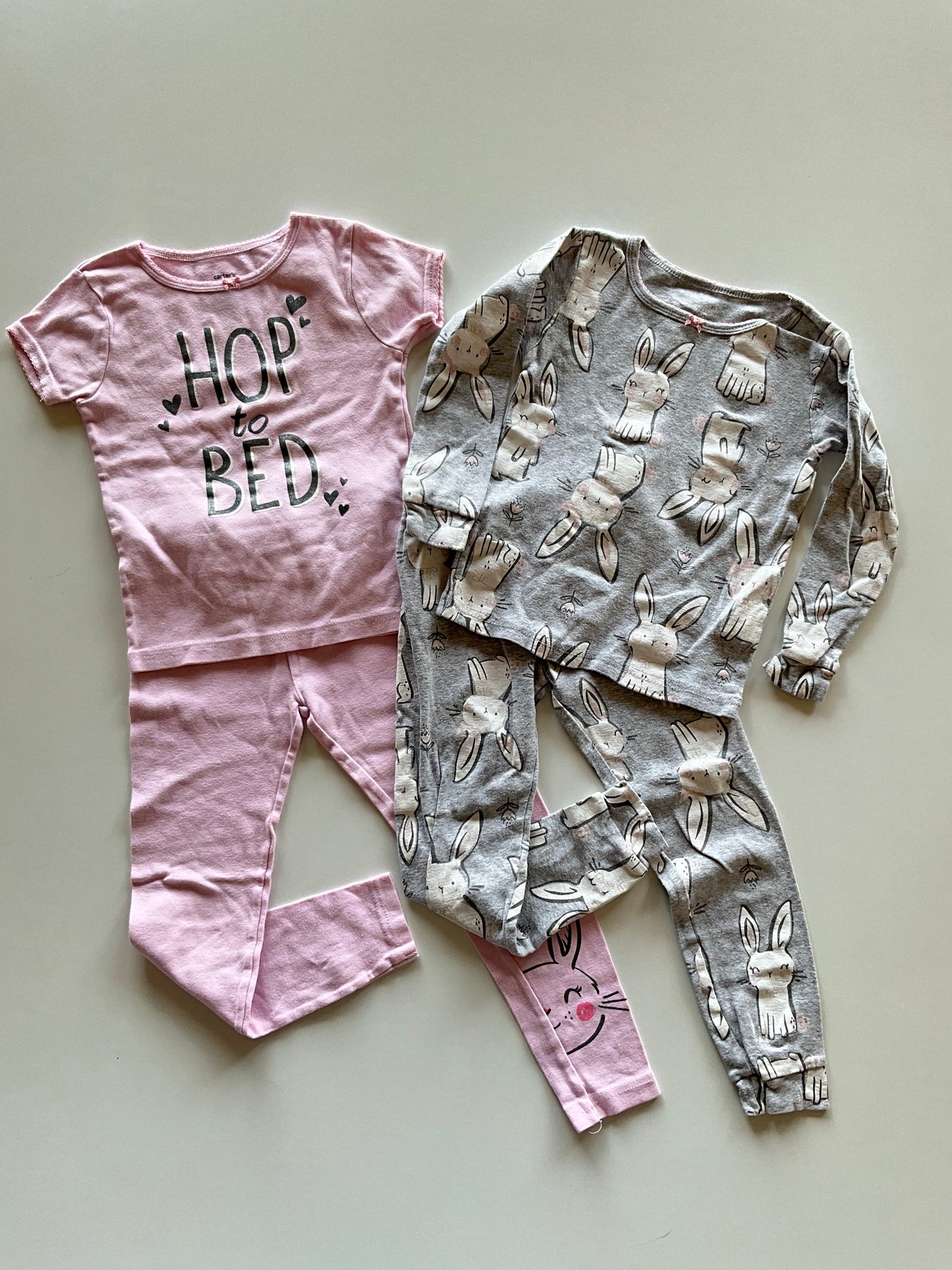 2 Pairs Bunny Pajamas