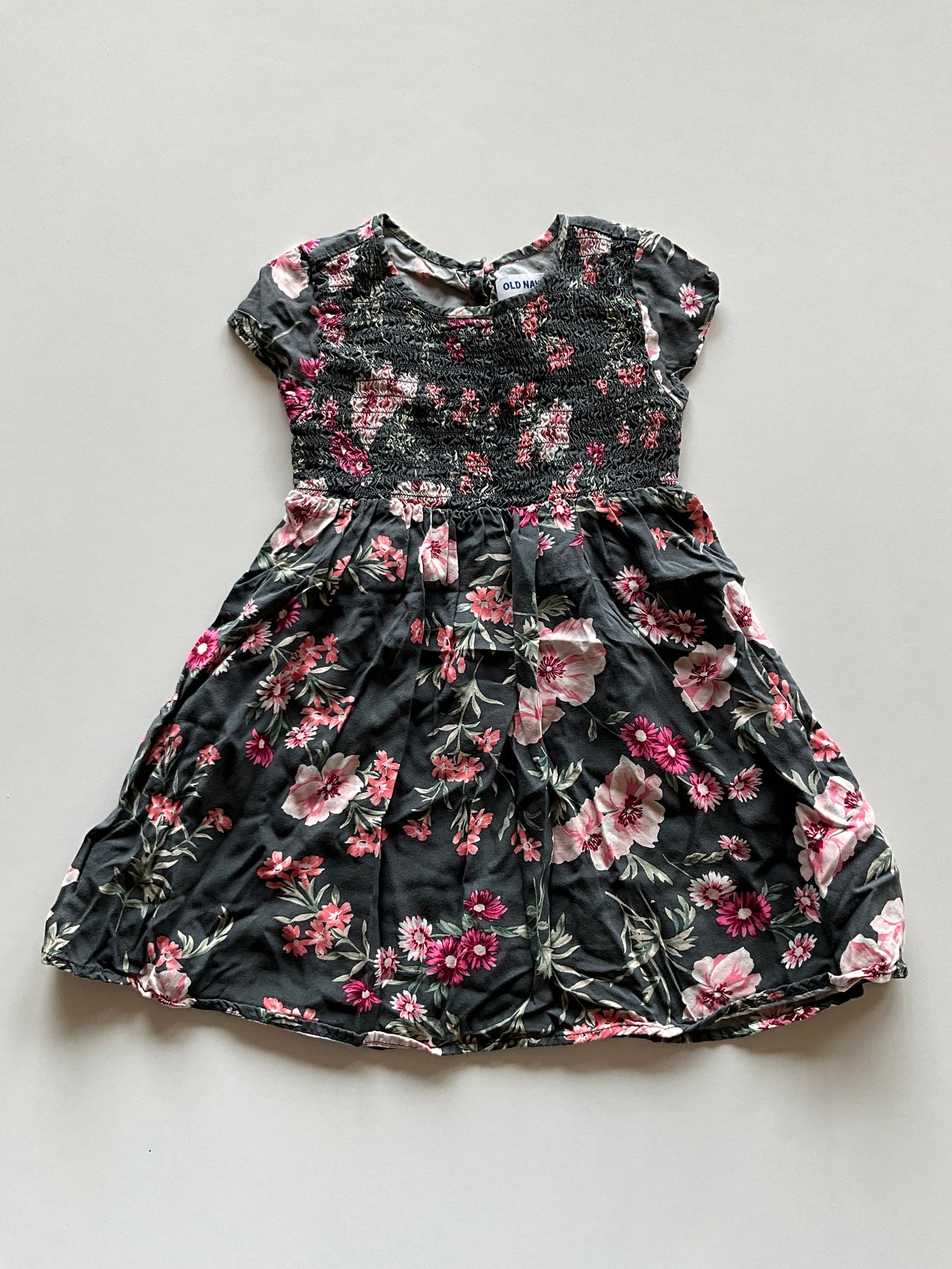 Charcoal Floral Dress