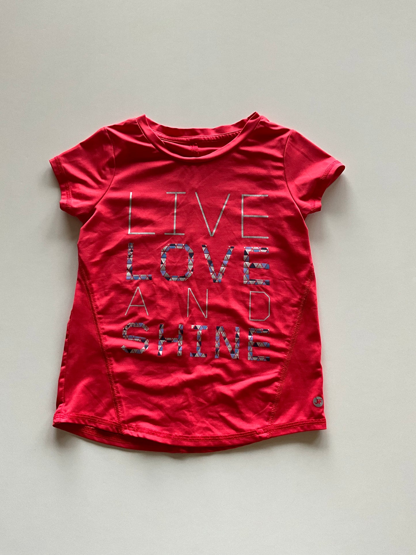 Red Live Love Athletic Tee