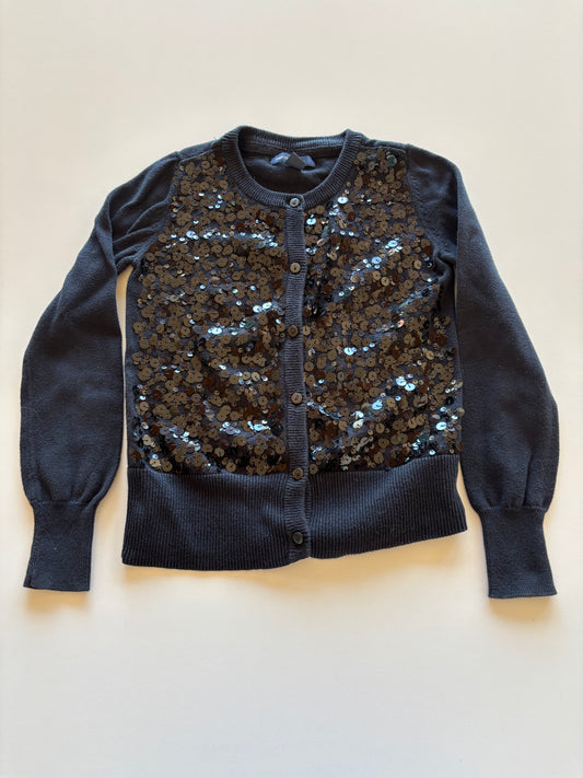 Black Sequin Cardigan
