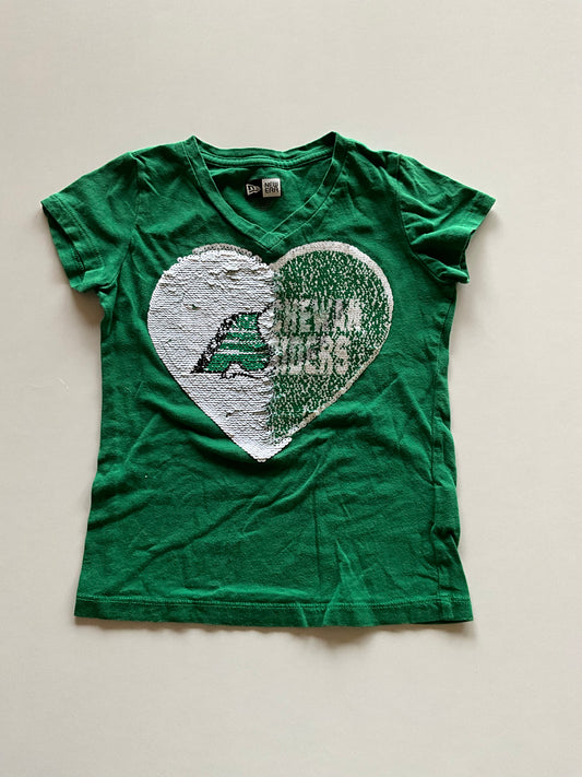 Green Flip Sequin Riders Tee