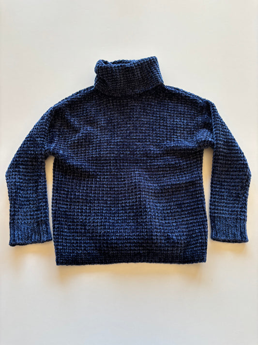 Cozy Navy Knit Sweater