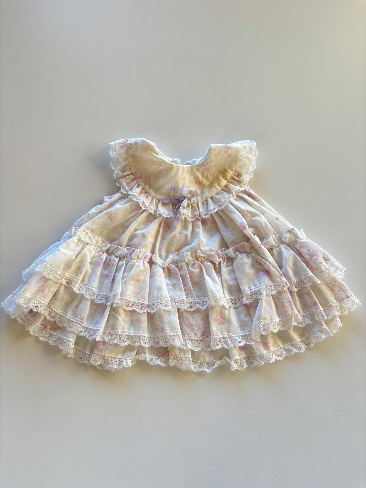 Vintage White & Dainty Floral Dress