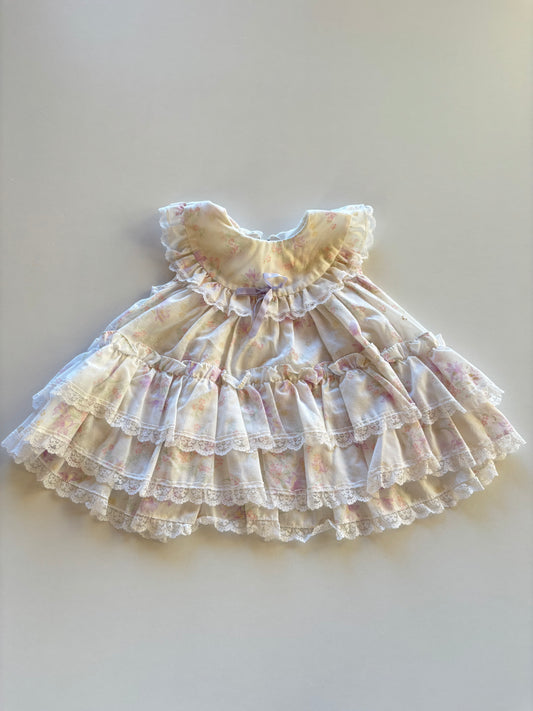 Vintage White & Dainty Floral Dress