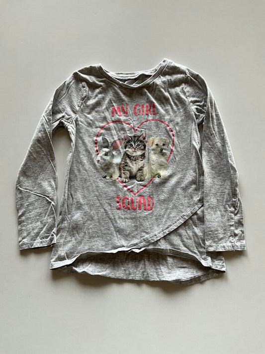 Grey Animal Girl Squad Shirt