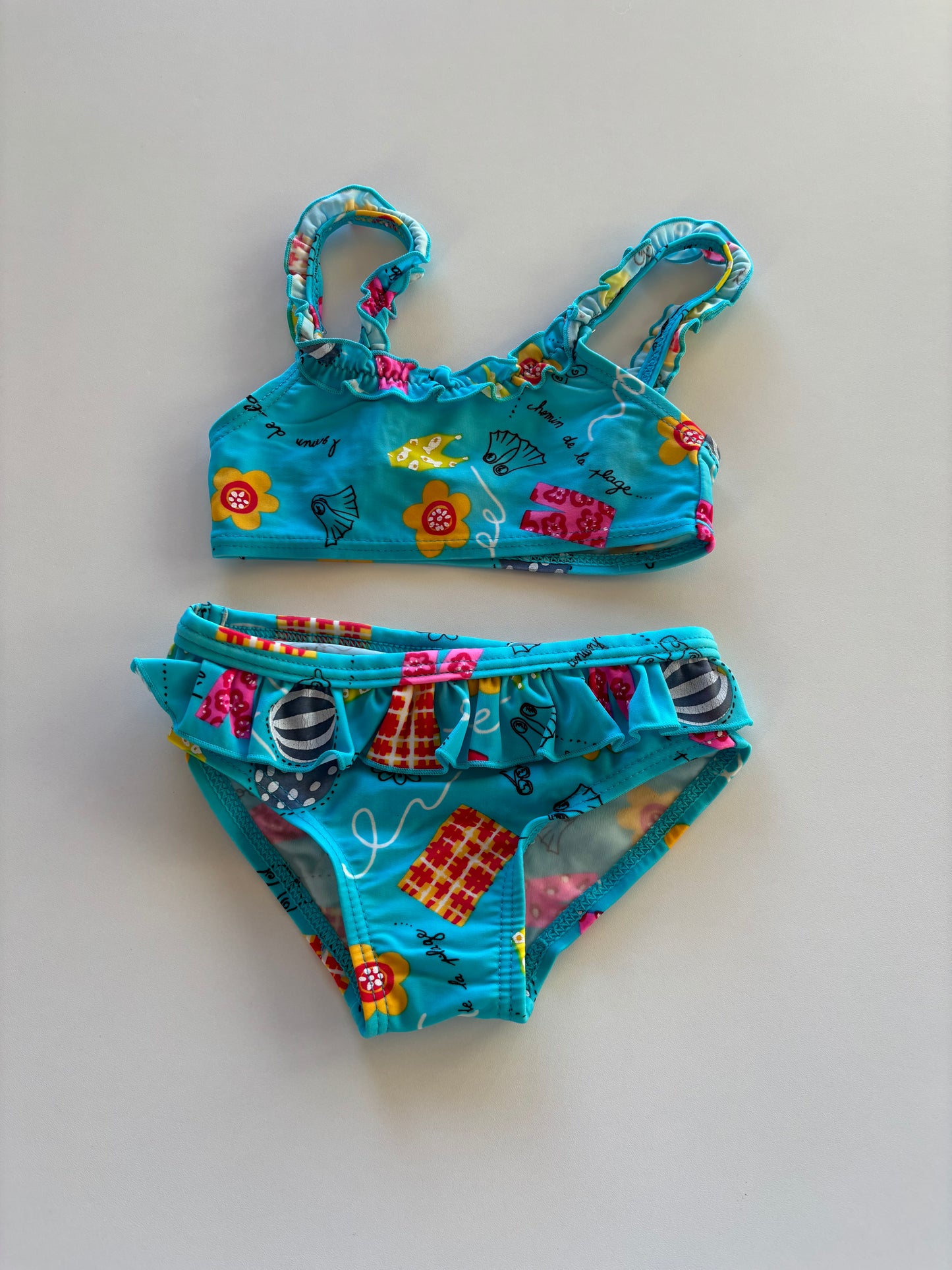 2pc Blue Bathing Suit