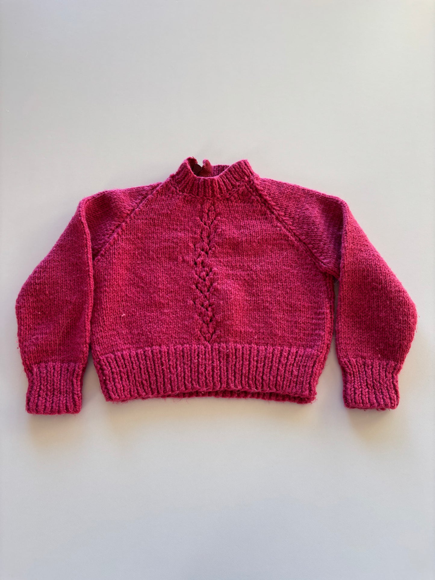 Vintage Burgundy Knit Sweater