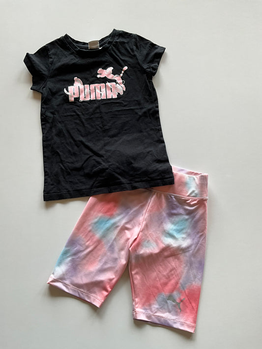 2pc Black & Pink Puma Set